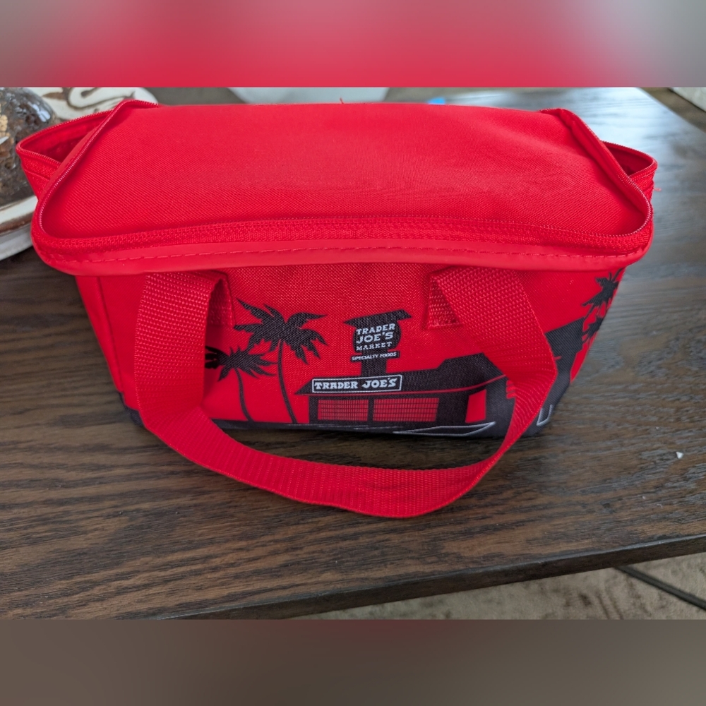 Red Insulated Lunch Bag TraderJoes